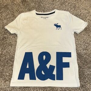 Abercrombie & Fitch Kids White and Blue T-Shirt